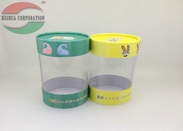 Clear Window Cardboard Paper Tube Packaging For Vacuum Cup ISO