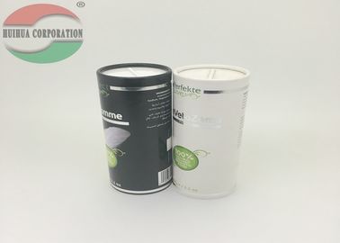 Custom Paper Tube Packaging / Cardboard Cylinder Containers For Sea Salt With Shaker Top