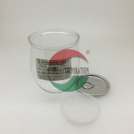 Small Clear Plastic Cylinder Box , 170ML Empty Plastic Jars