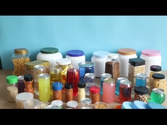 กระปุกสัตว์เลี้ยงใส ถังพลาสติกสําหรับถั่วผง