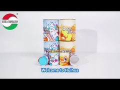 ท่อกระดาษไอศกรีมที่มีฝาเคลื่อนย้ายโลหะกันอากาศ