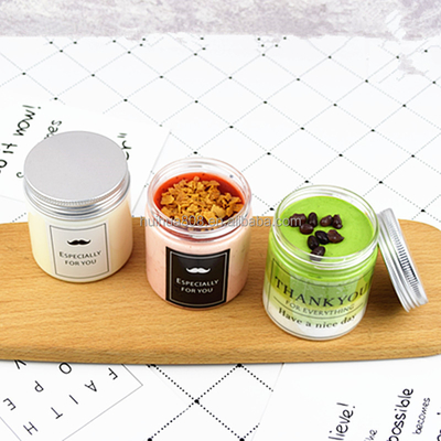 Logo Printing Cake Container Different Capacity Plastic Can with Aluminum Cap for Cake