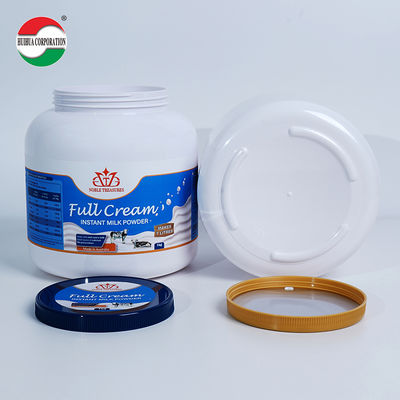Manufacturer Customized 2000ml 4000ml Wide Mouth Round Bottle Protein Powder Milk Powder Packaging Jar