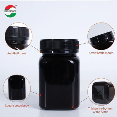 Custom Clear PET Bottle with Screw Lid for Food Grade Packaging