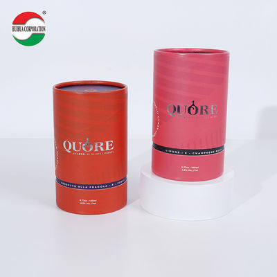 Custom Design Recyclable Paper Tube Packaging For Perfume Skincare Cosmetic Candle Essential Oil Round Box Cylinder Container