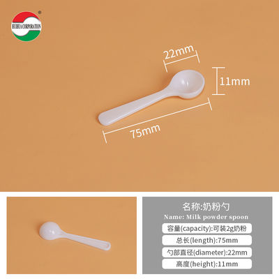 Food Grade Clear/White Pp Measuring Scoops PP Plastic Measuring Spoons For Coffee Tea Milk Powder