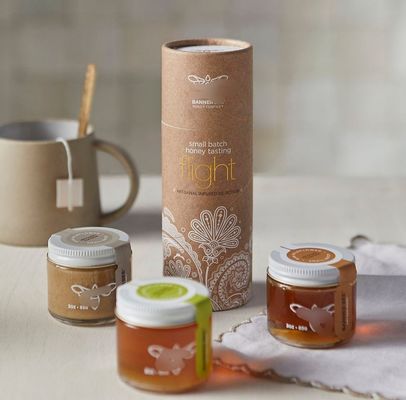 GuangZhou Biodegradable Recyclable Kraft Paper Package Manufacture With UV Coating Gift Box Kraft Paper Tube