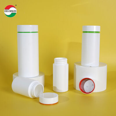 Transparent Medicine Bottle Lightweight Durable HDPE Plastic Bottle Screw Cap Cylindrical Shape Customizable Printing Suitable Containing