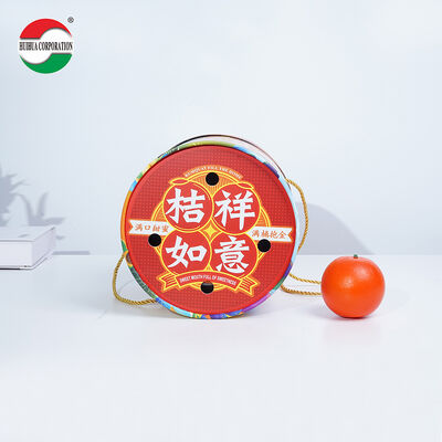 Customized Size Kraft Paper Tube Packaging with Metal Lid for Fruits - Biodegradable and Sustainable