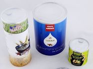 กระดาษรีไซเคิล Kraft Paper Composite Cans บรรจุภัณฑ์ที่มีโลโก้ที่กำหนดเอง
