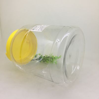Guangzhou Factory 100ml 200ml 300ml 400ml 500ml 600ml 700ml 800ml 900ml 1000ml Empty Food Grade Clear Cooking Candy Cans PET Plastic Jars With Lids