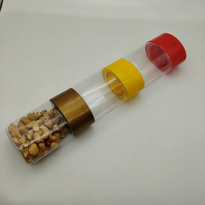 Square Pet Food Jars For Clear Plastic Pop Can Bottle Easy Open End For Dried Fruit Spice Cookies Packaging