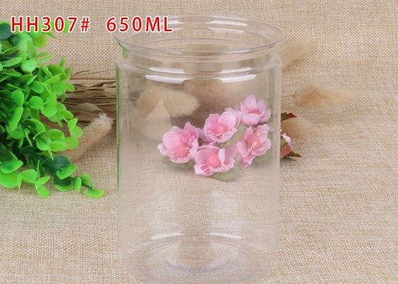 650ml Easy Open End PET สามารถ Canister Air - หลักฐานสำหรับอาหารแห้งโปร่งใส