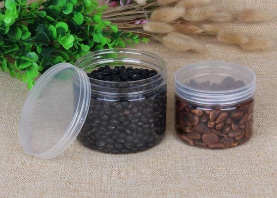 480ml หนา Transparnt PET อาหารบรรจุภัณฑ์พลาสติกกระป๋องกระบอกสูบ OEM