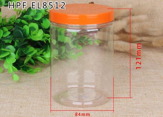 หมวกที่มีสีสันที่กำหนดเองล้าง Pet Jars Grage อาหารสำหรับบรรจุภัณฑ์ลูกอม