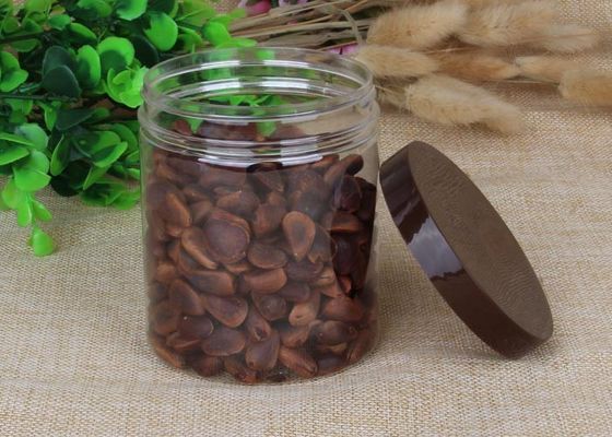 550ml / 580ml ภาชนะบรรจุอาหารแห้งล้าง Pet Jars PET สามารถ PP ป้องกันความร้อนหมวก