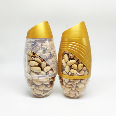 Small Candy Nut Food Grade PET Plastic Packing Jar With Pop Top Lid