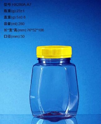 Eco - ง่ายต่อการทำความสะอาดขวด PET Jar พลาสติกที่กำหนดเองขนาดเล็กที่สามารถนำมารีไซเคิล Jar