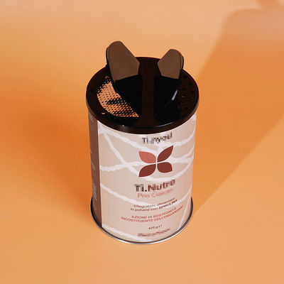 Food Grade Powder Custom Design Tubes Cardboard Packaging Cans With Plastic Shaker Lid