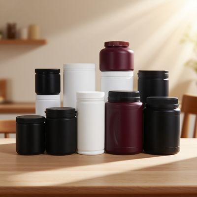 OEM รับทําตามความต้องการ คุณภาพดี HDPE พลาสติกกระป๋องสําหรับผลิตภัณฑ์การดูแลสุขภาพ