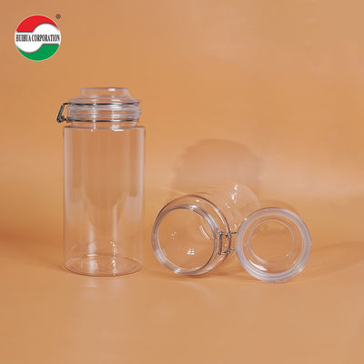 ขวด PET ใสขนาด 1660ML ขวดพลาสติกสำหรับอาหาร ขวดทรงกระบอกพลาสติกใสปิดผนึกสำหรับบรรจุภัณฑ์ที่ยั่งยืนและเป็นมิตรต่อสิ่งแวดล้อม