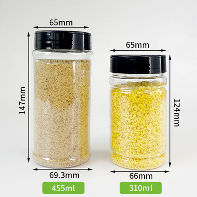 Wholesale Sample Provided Plastic Spice Jars Bottles Containers With Black Lid Perfect for Storing Spice and Powders