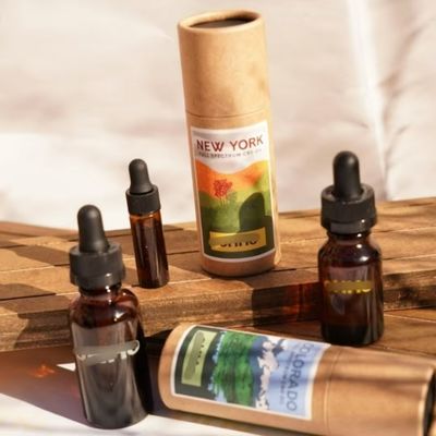 Recyclable Food Grade Paper Tube with Custom Logo for Perfume and Essential Oil Packaging